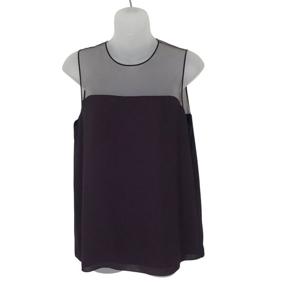 Aritzia Babaton Lionel Maroon Sleeveless Top Size S - Picture 3 of 10